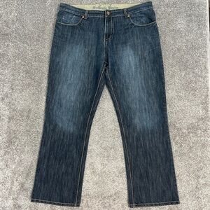 Authentic Denim Men Jeans 42x33 Dark Wash‎